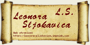 Leonora Šljokavica vizit kartica